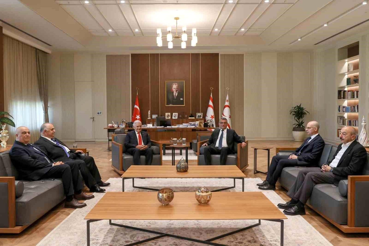 Yıldırım, KKTC Cumhurbaşkanı Erhürman\'ı Ziyaret Etti