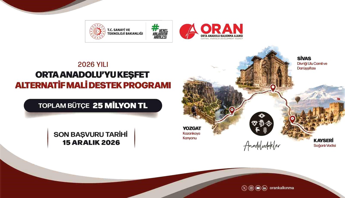 Orta Anadolu\'da Turizm Destek Programı