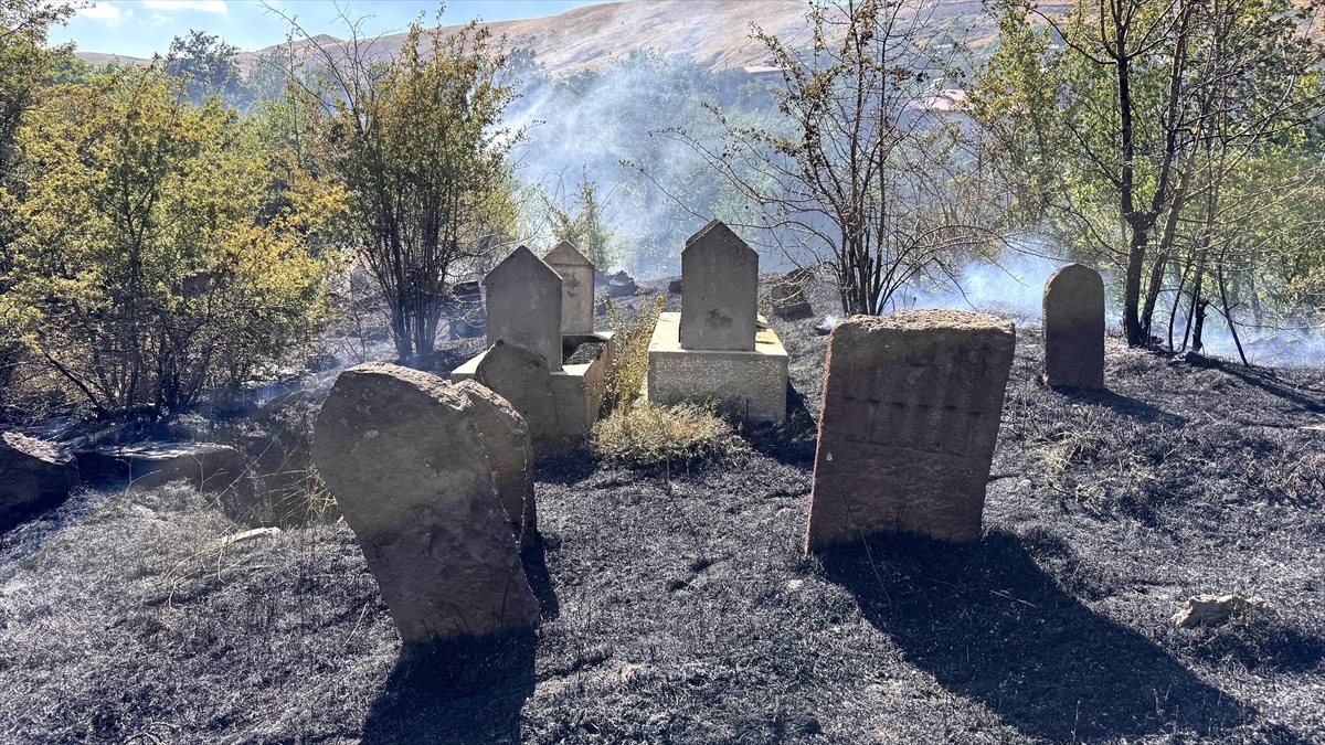 Bitlis\'te Mezarlık Yangını Kontrol Altında