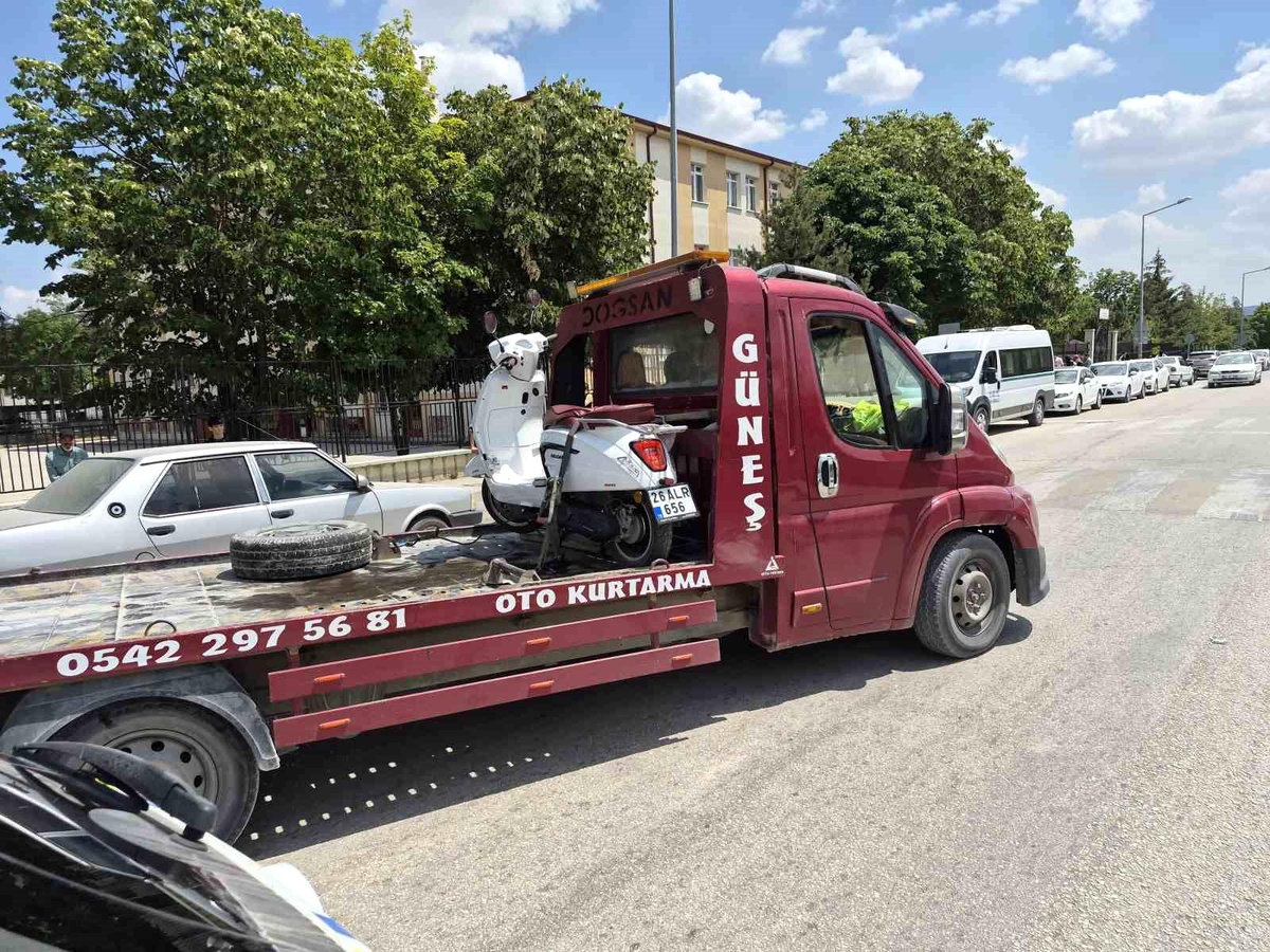 Eskişehir\'de Motosiklet Kazası