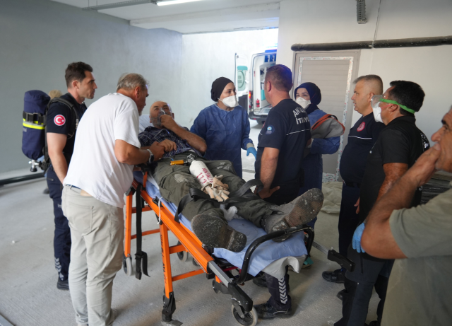 İnşaatın bodrum katına boya taşıyan 2 işçi kokudan baygınlık geçirdi
