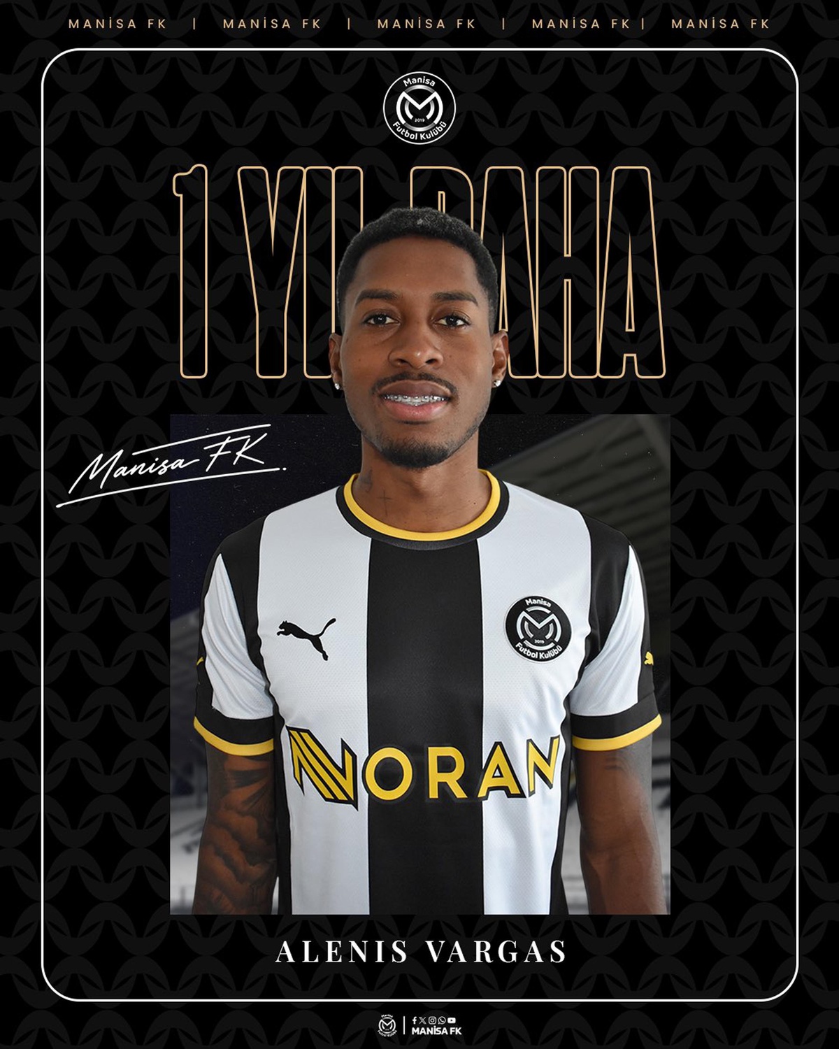 Manisa FK, Alenis Vargas ile Anlaşma Sağladı