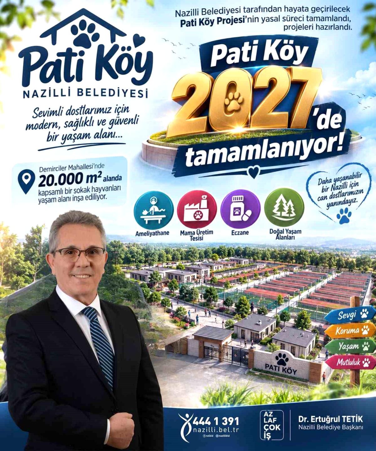 Nazilli\'nin Pati Köy Projesi\'nde yasal süreç tamamlandı