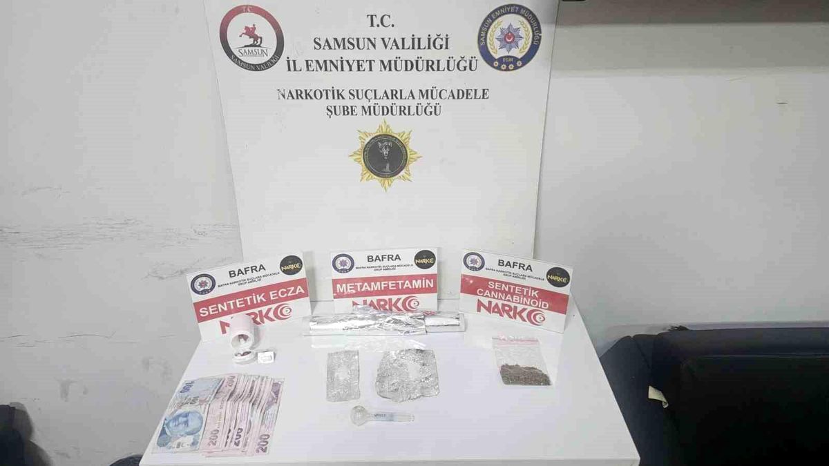 Bafra\'da Uyuşturucu Operasyonu: 4 Gözaltı
