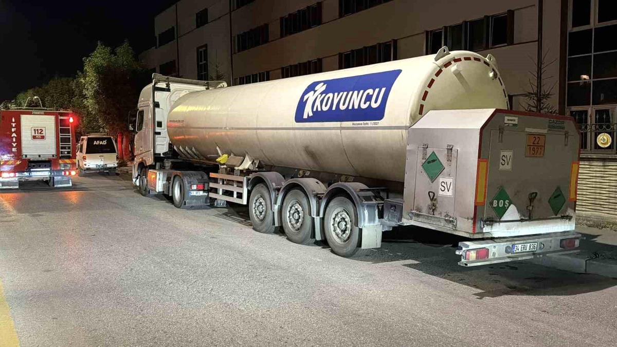 Bolu\'da Tankerden Gaz Sızıntısı