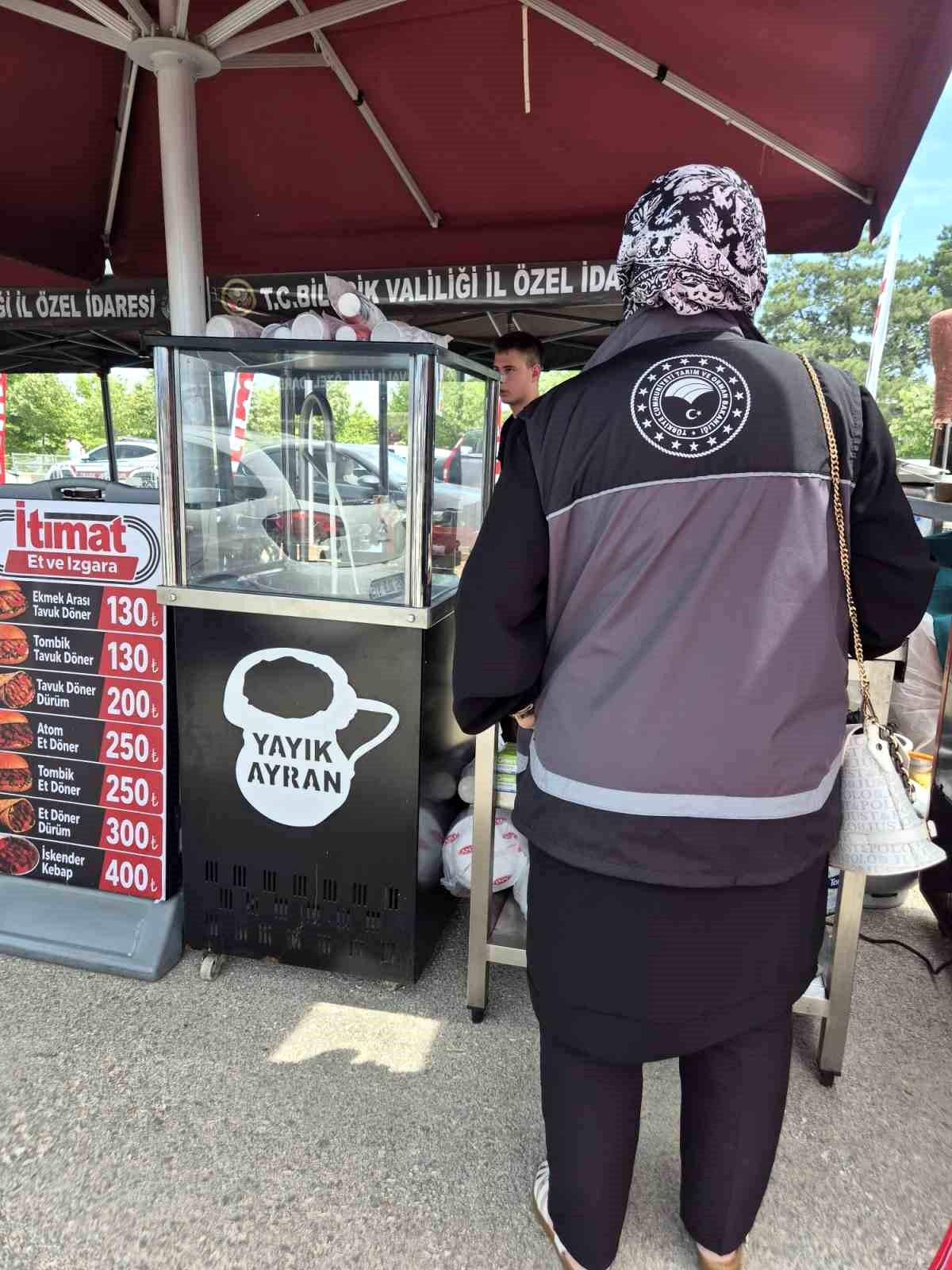Bilecik\'te Gölpark Fest Gıda Denetimi