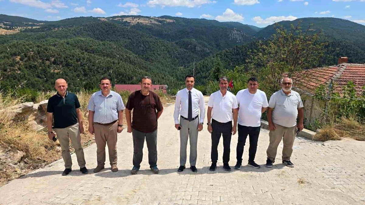Bilecik\'te Köylerde Parke Taşı Çalışmaları Devam Ediyor