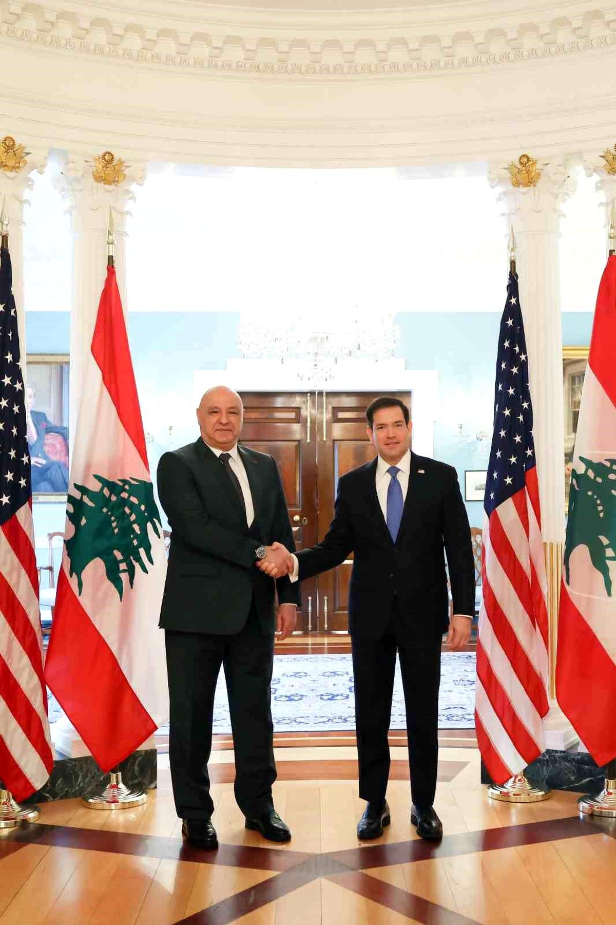 Aoun, Rubio ile Üçlü Anlaşmayı Görüştü