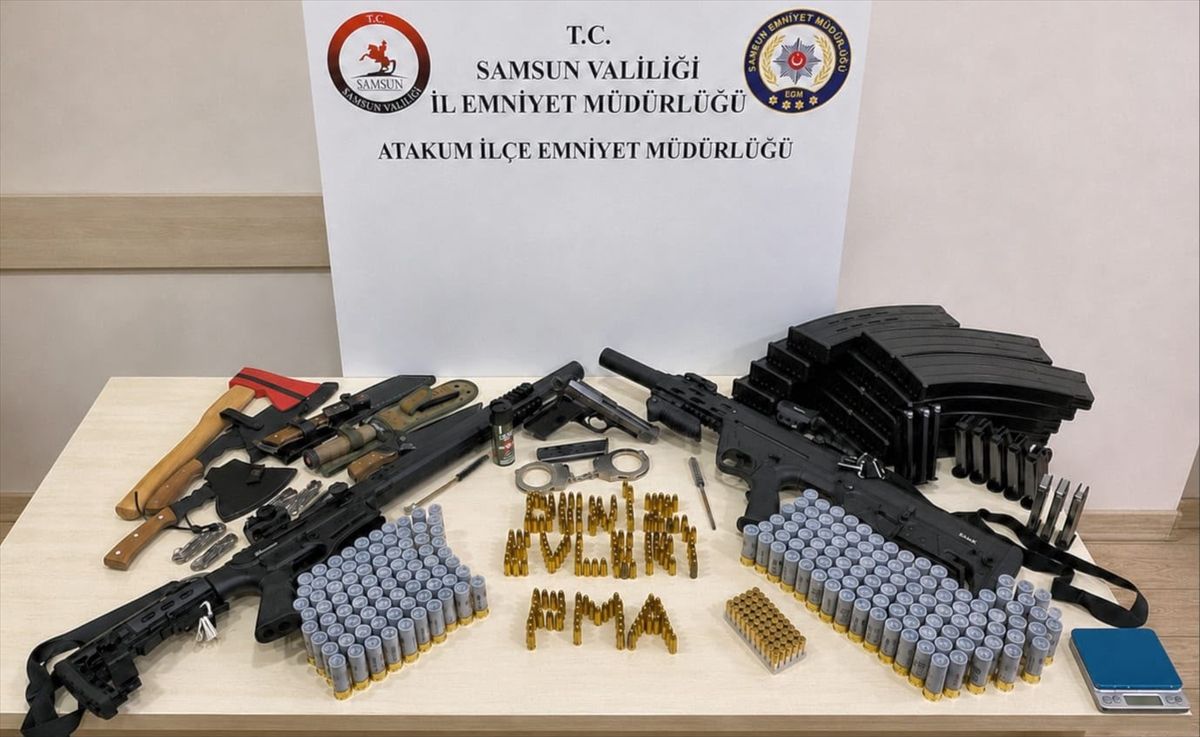 Samsun\'da Ruhsatsız Silah Operasyonu