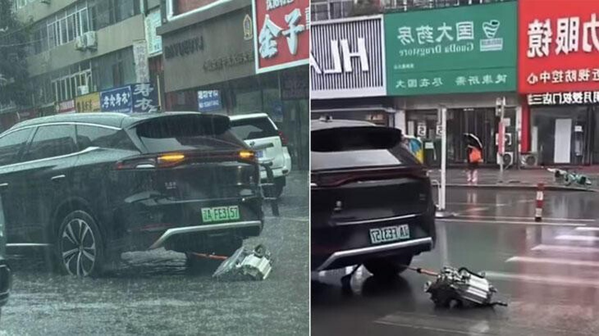 BYD Tang\'ın Parçası Yolda Düştü
