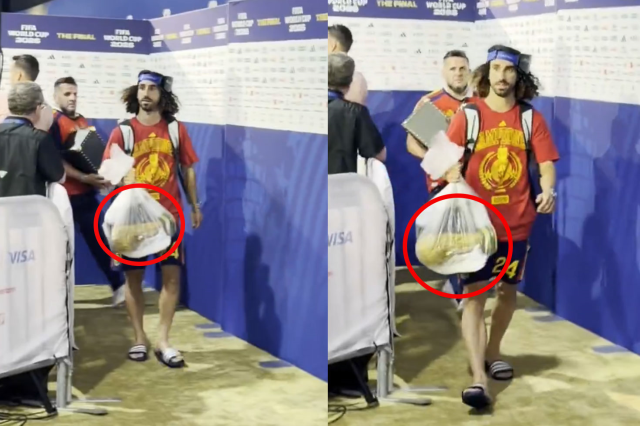 Cucurella'nın çöp poşetinin içinde taşıdığı şeyi görenler hayrete düştü