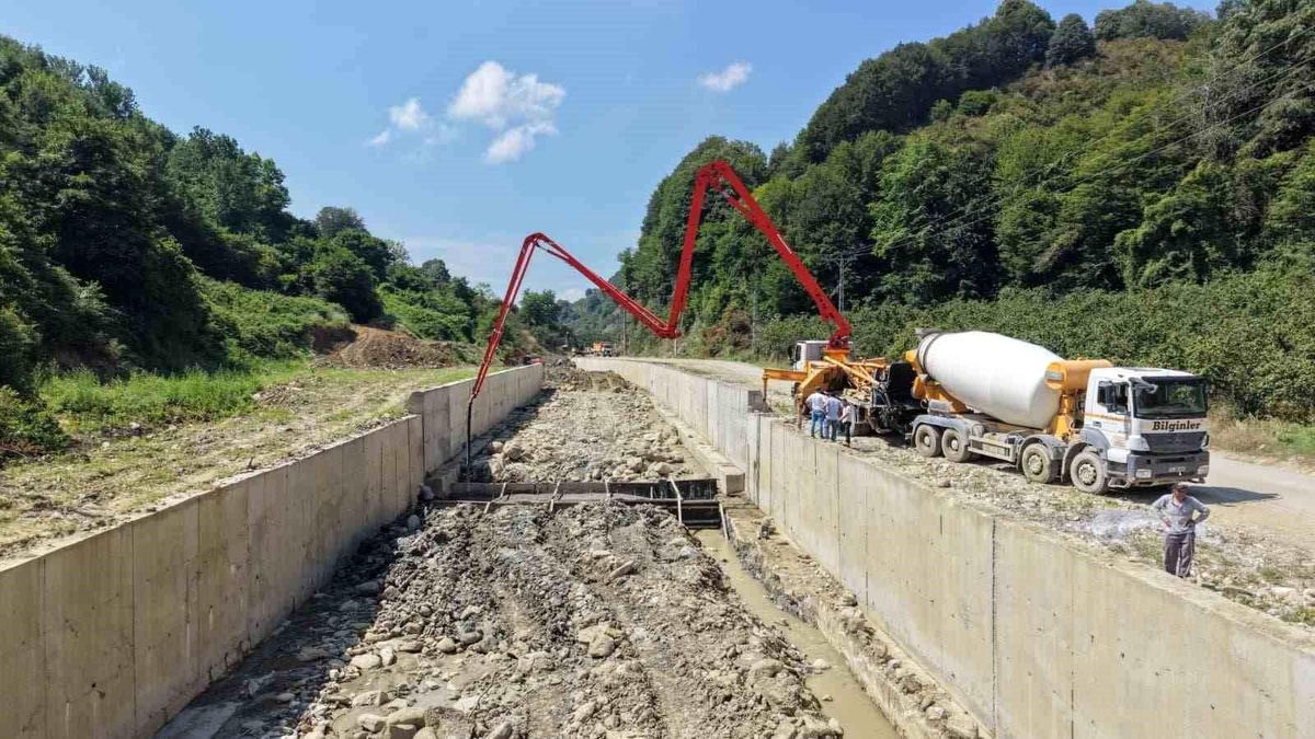 Düzce\'de Sel Projeleri Tamamlanıyor