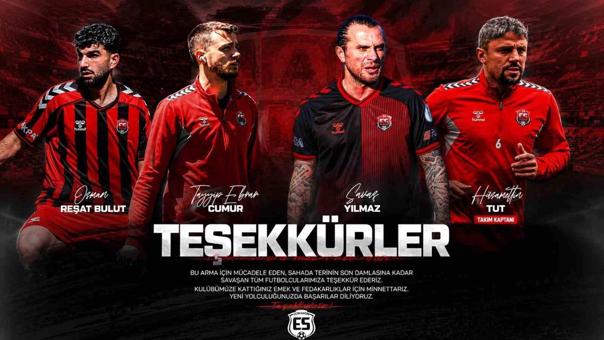 Erzincanspor 4 Futbolcuyla Yolları Ayırdı