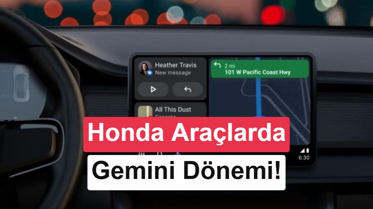Honda Araçlarda Google Gemini\'yi Kullanıma Sunuyor