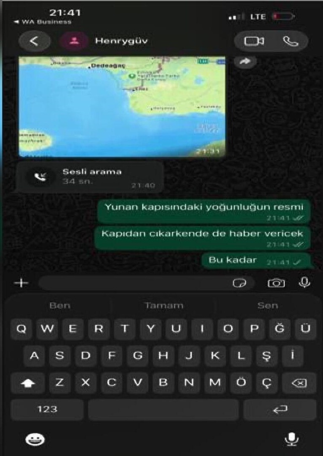 Memurların rüşvet yazışmaları! Uyuşturucu taşıyan tır için 270 bin Euro istemişler