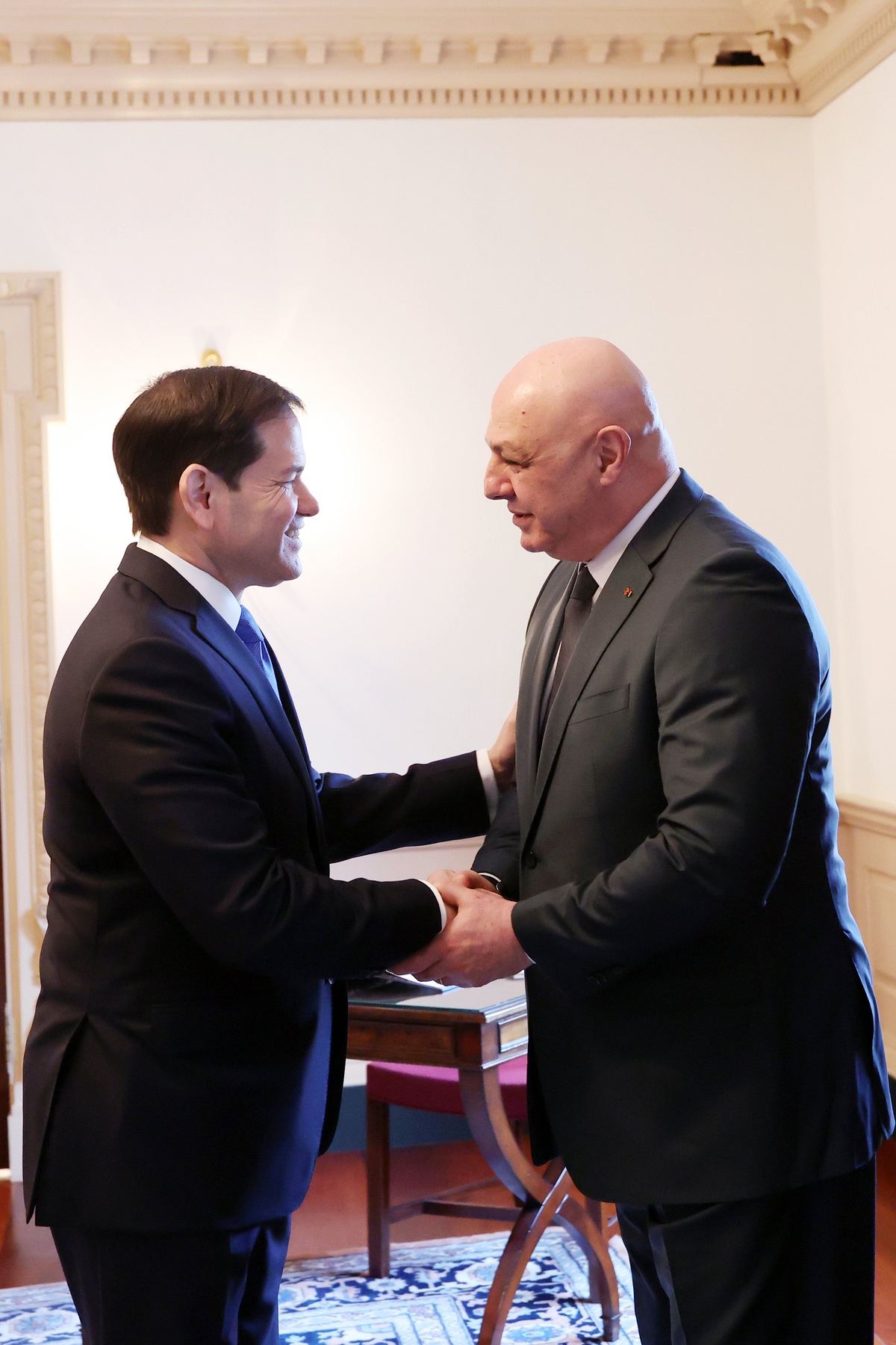 Lübnan Cumhurbaşkanı Avn, ABD\'de Rubio ile Görüştü