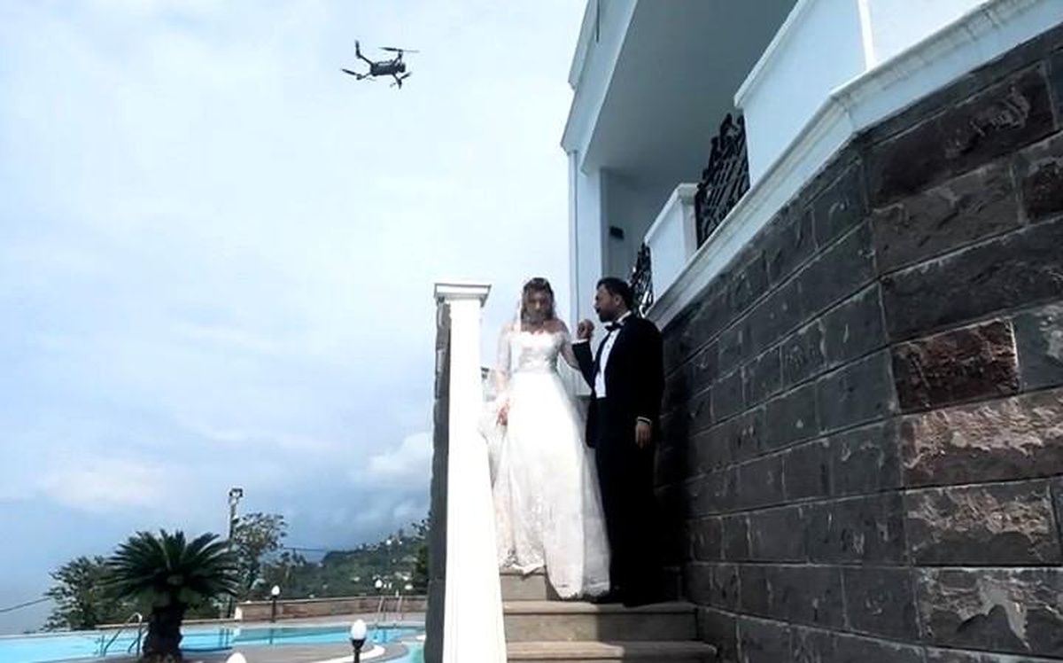 Rize\'de Dronla Sıcak Havaya Çözüm
