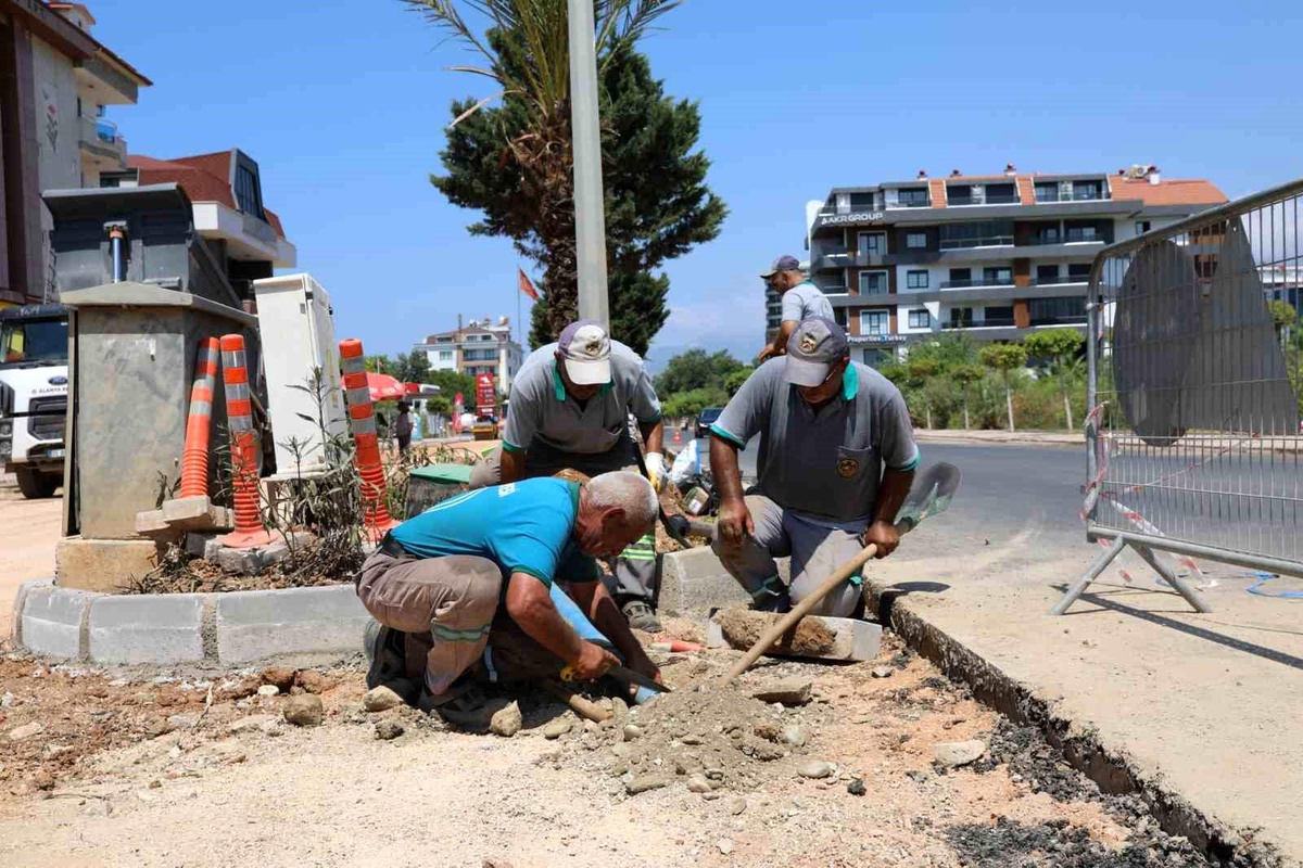 Alanya Kestel Mahallesinde çalışmalar etap etap sürüyor