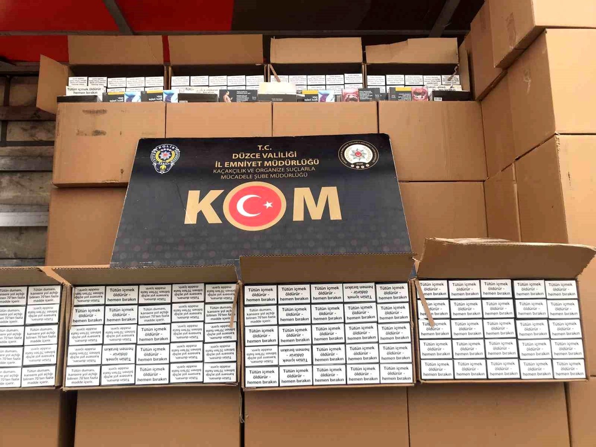 Düzce\'de Kaçakçılığa Üst Düzey Operasyon