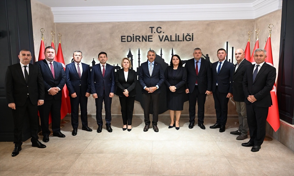 Edirne Valisi Bulgar Heyeti Kabul Etti