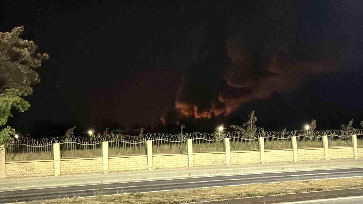 Eskişehir\'de TEI Fabrikasında Yangın