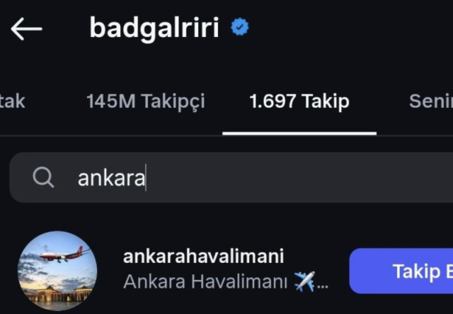 Rihanna, <a class='keyword-sd' href='/turkiye/' title='Türkiye'>Türkiye</a>'den o havalimanını takip etmeye başladı