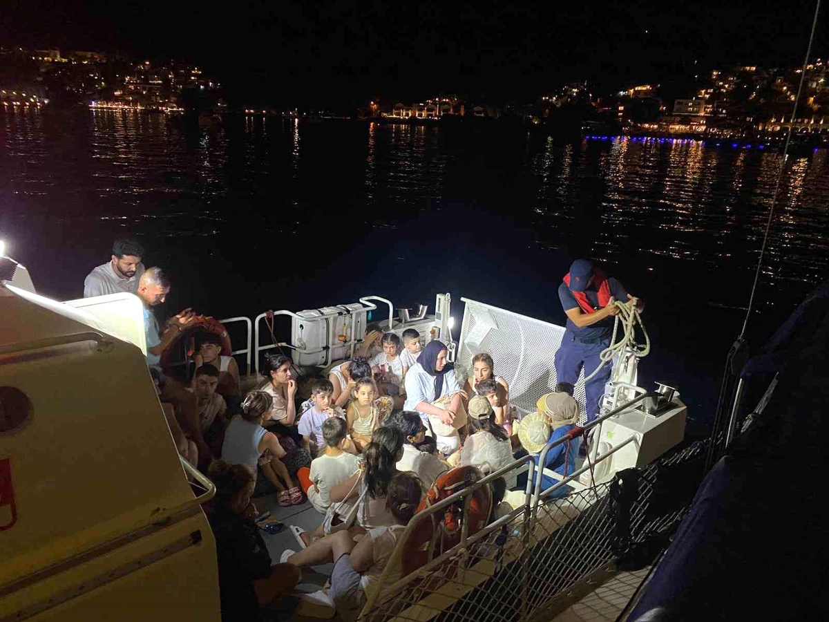 Bodrum\'da 40 Düzensiz Göçmen Yakalandı