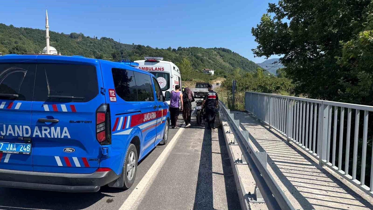 Zonguldak\'ta Motosiklet Kazası: 1 Yaralı