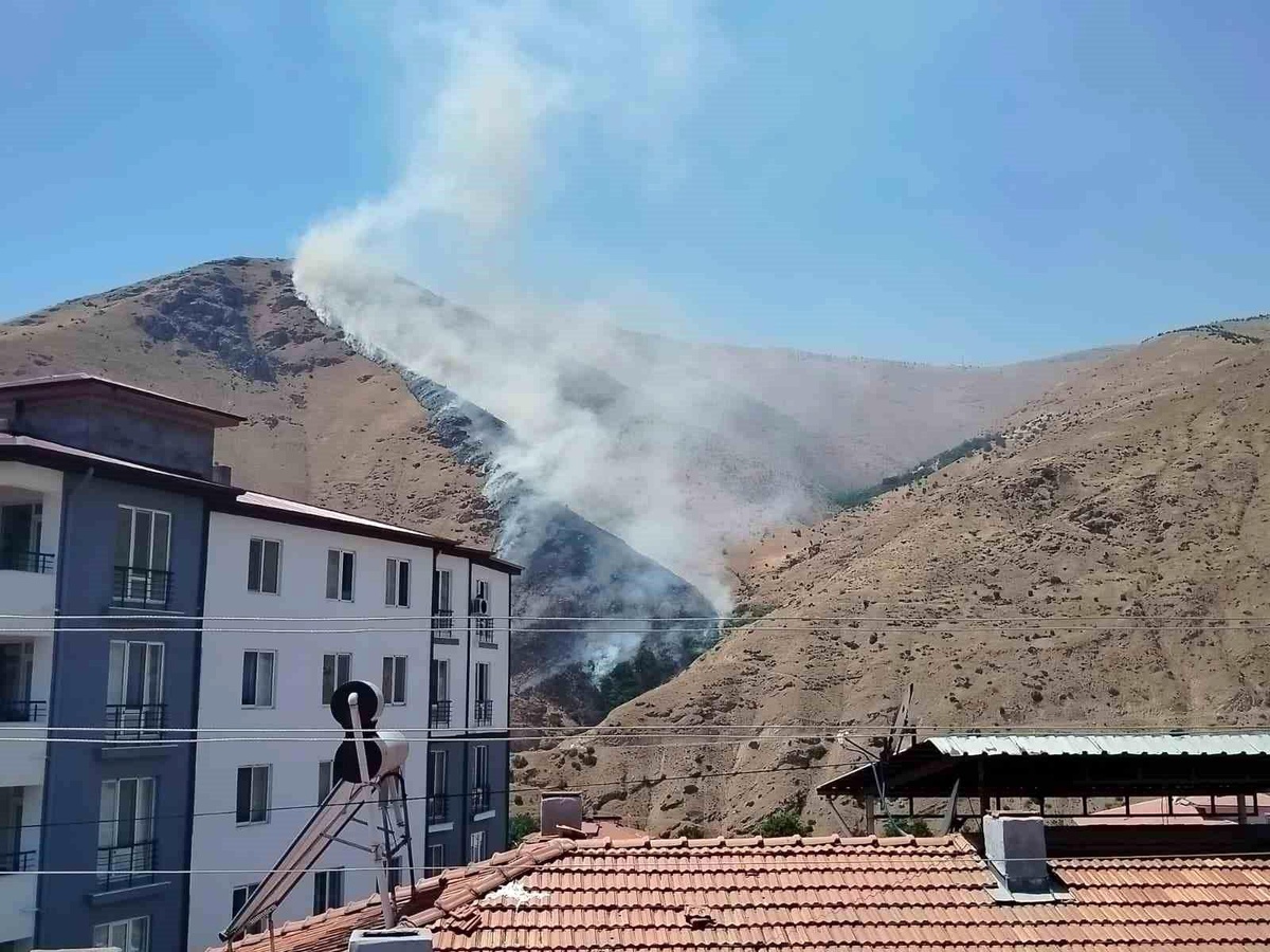 Elazığ\'da Yangın Söndürme Çalışmaları Devam Ediyor