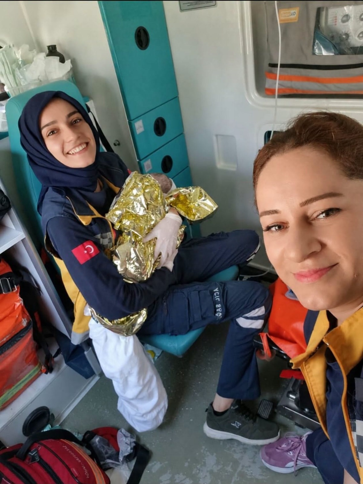 Akyazı\'da Ambulansla Doğum