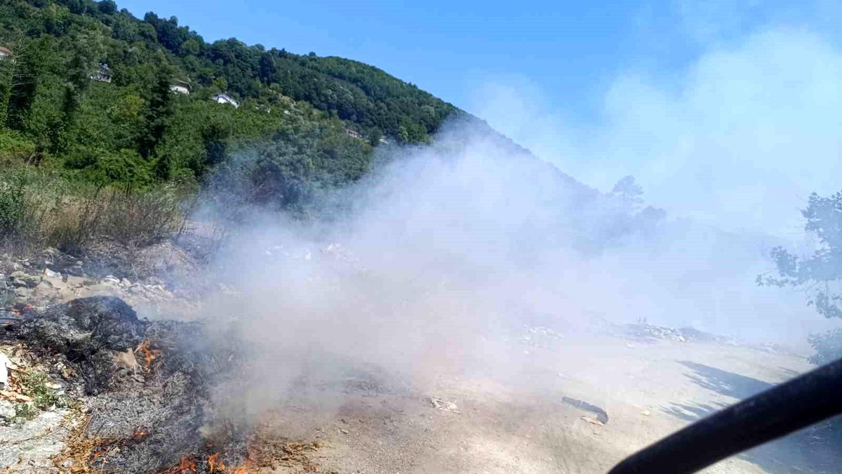 Zonguldak\'ta Atık Alanında Yangın