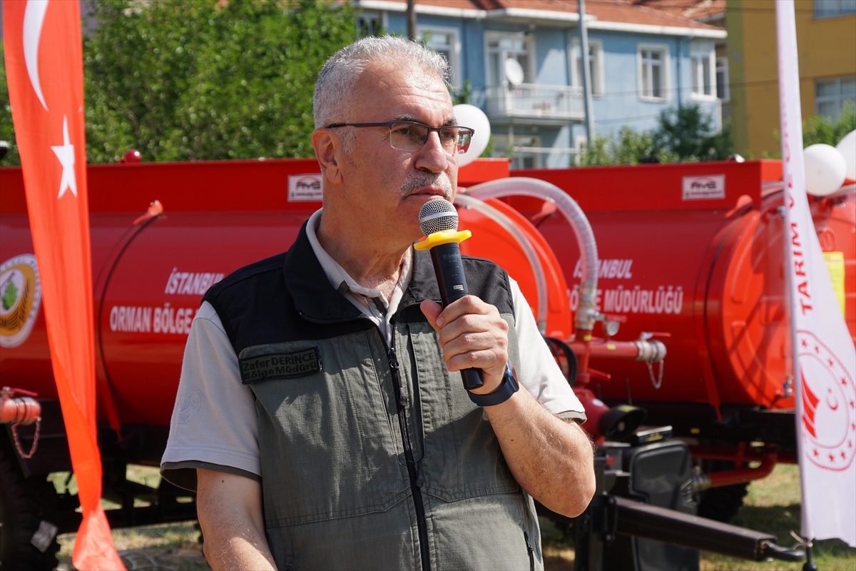 Tekirdağ\'da Orman Yangınlarına Karşı Su Tankeri Dağıtımı