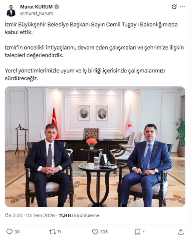 Cemil Tugay'dan Ankara'da dikkat çeken ziyaret