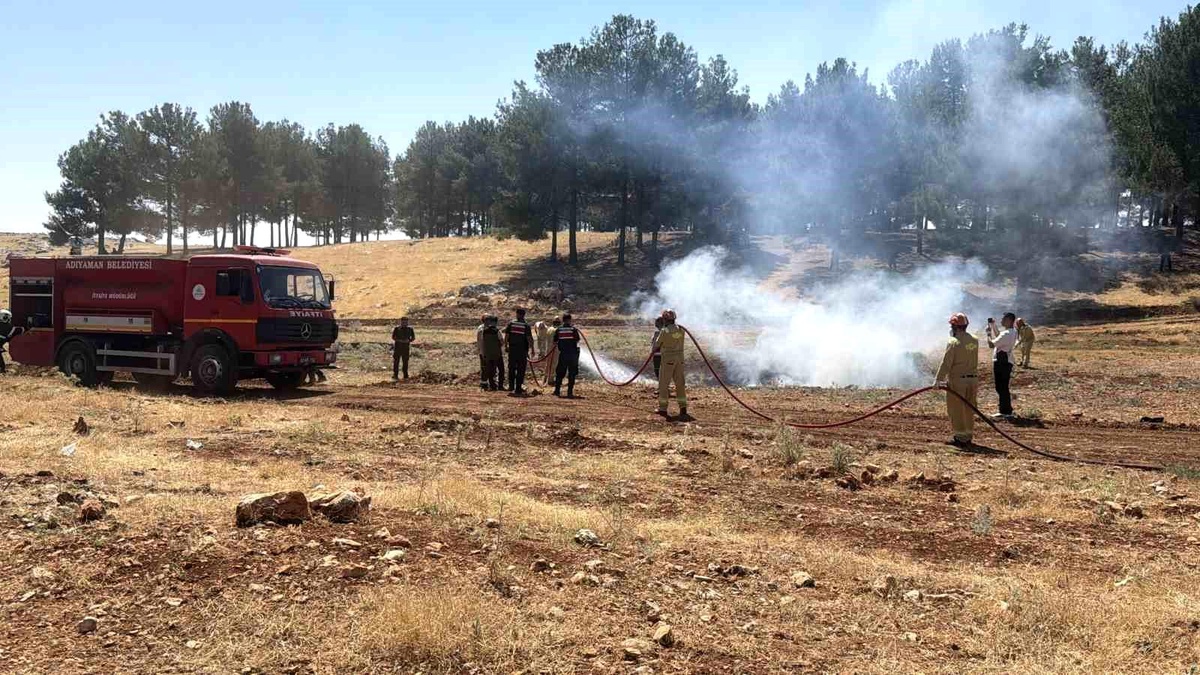 Adıyaman\'da Orman Yangını Tatbikatı