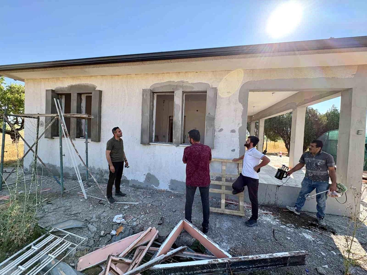 Akçadağ\'da yeni mezarlık ve hizmet binası çalışmaları incelendi