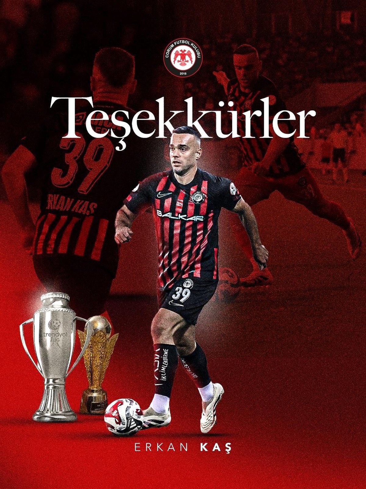 Çorum FK, Erkan Kaş ile Yollarını Ayırdı
