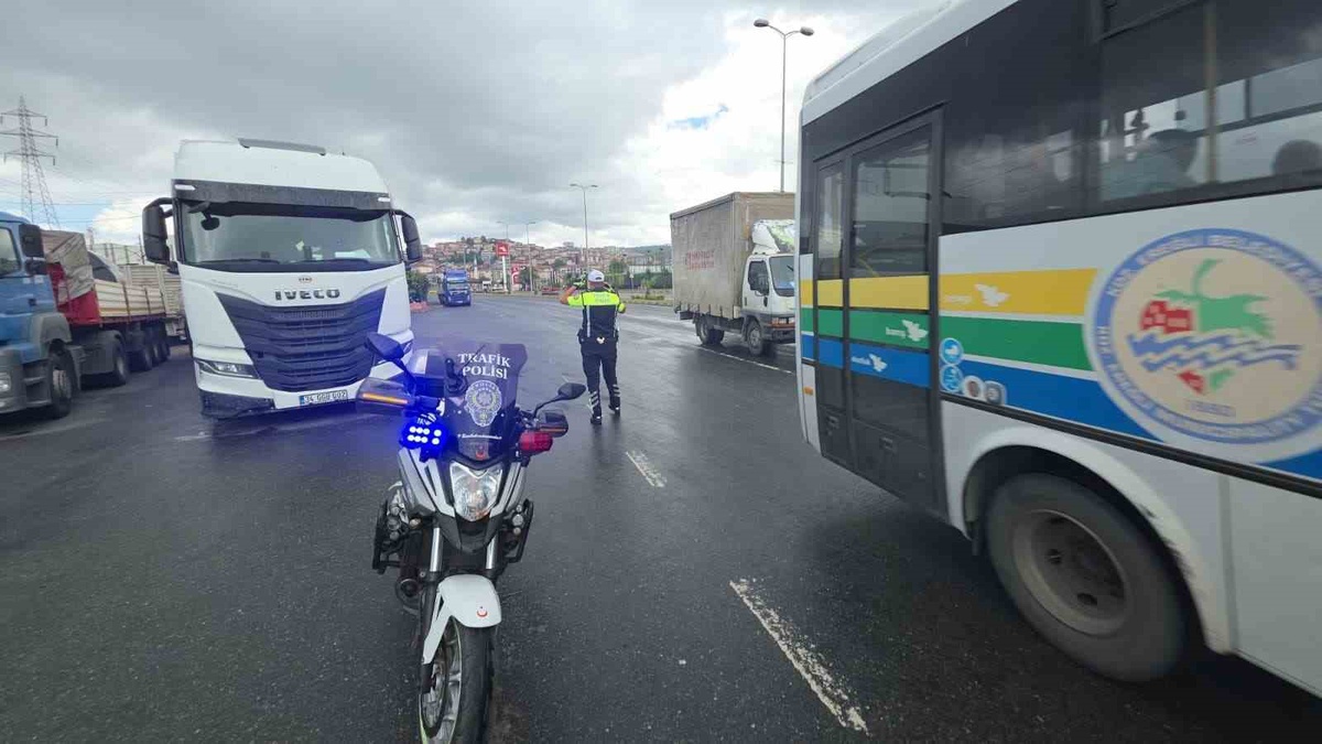 Zonguldak'ta Dron ile Trafik Denetimi
