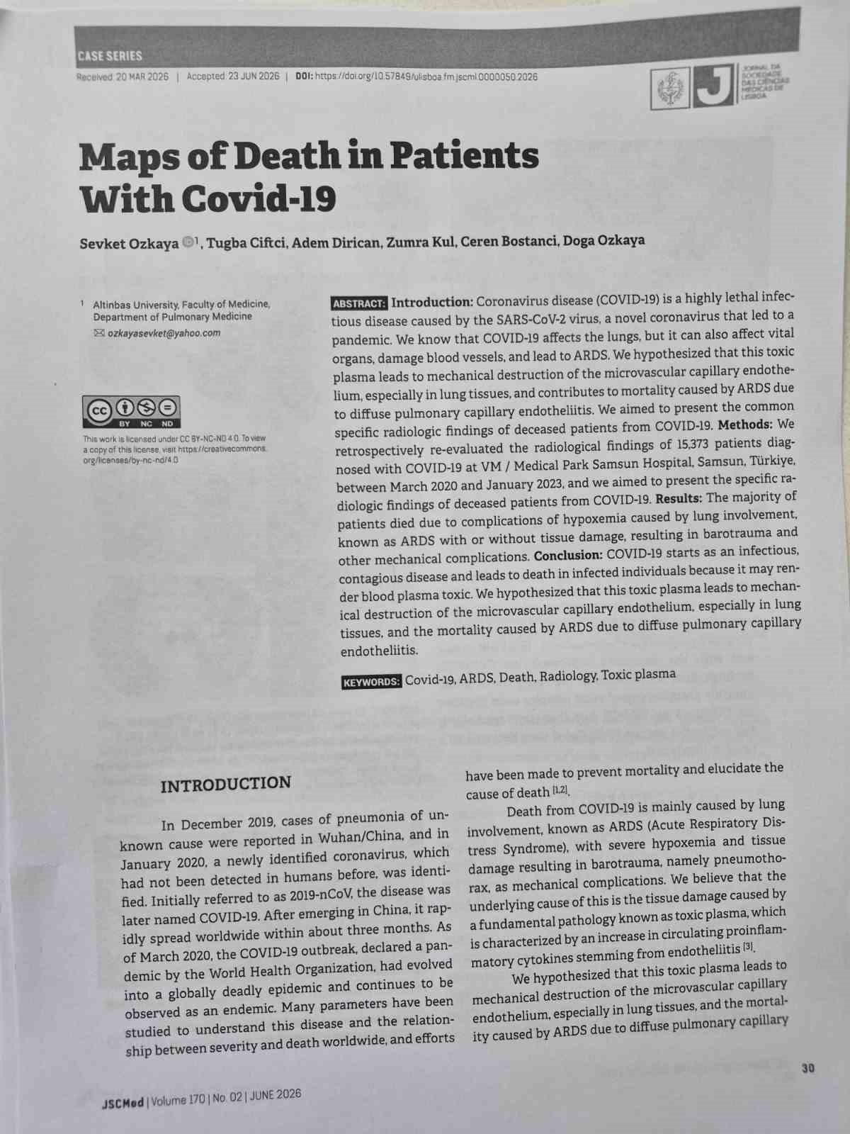 Covid-19\'un Ölüm Haritası Açıklandı