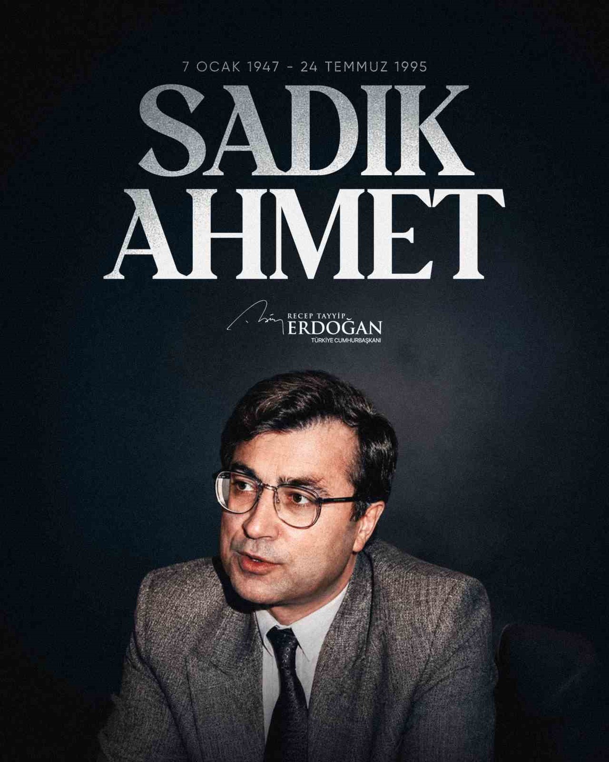 Erdoğan\'dan Sadık Ahmet\'i anma mesajı