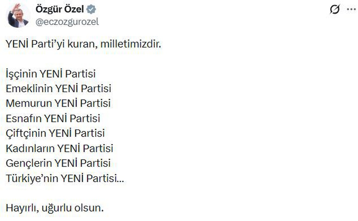 Yeni Parti\'nin Kuruluş Dilekçesi Teslim Edildi