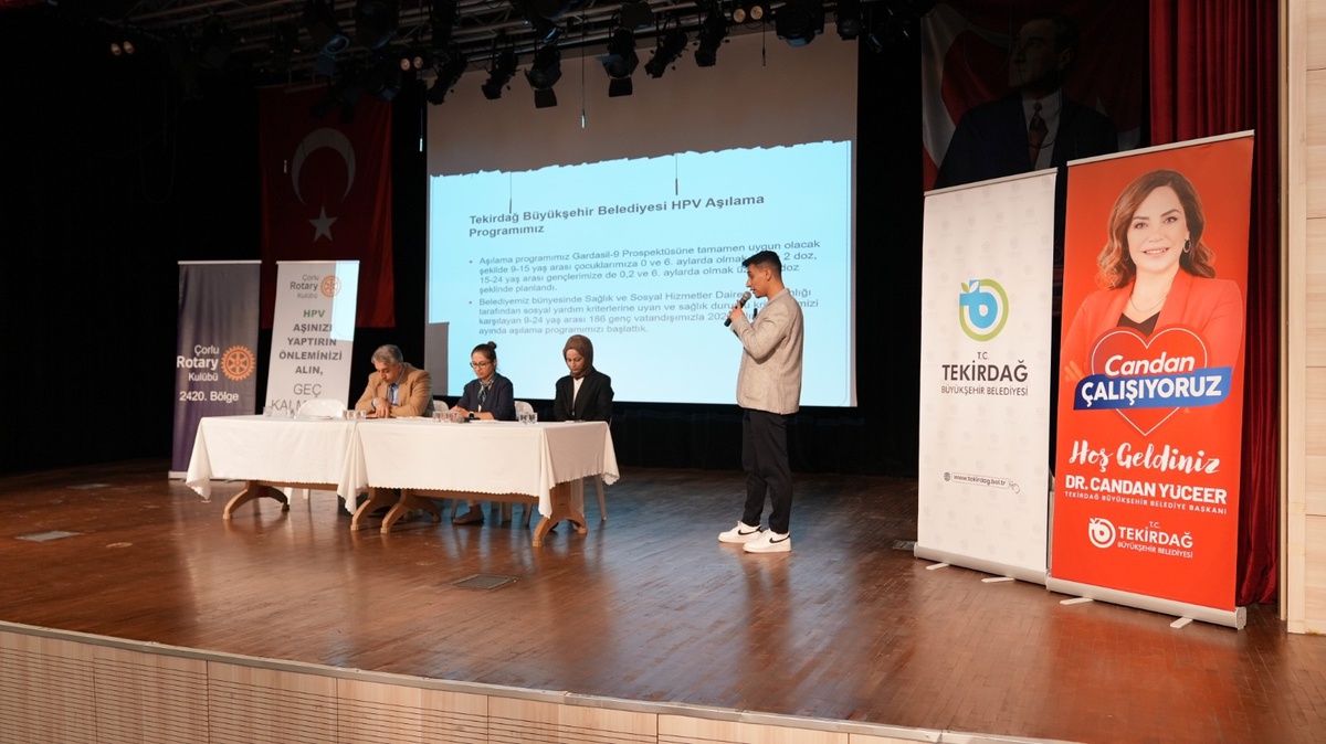 Tekirdağ Büyükşehir Belediyesi'nden HPV'ye karşı farkındalık buluşması