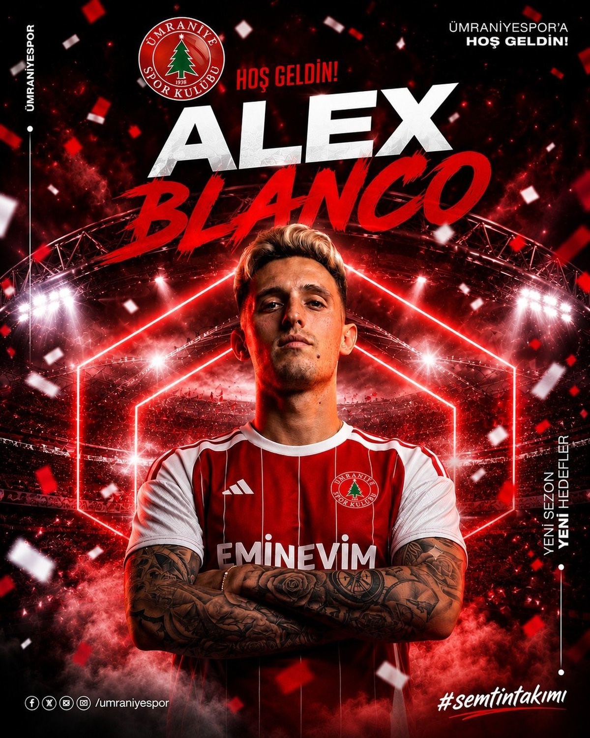 Ümraniyespor, Alex Blanco\'yu Transfere Etti