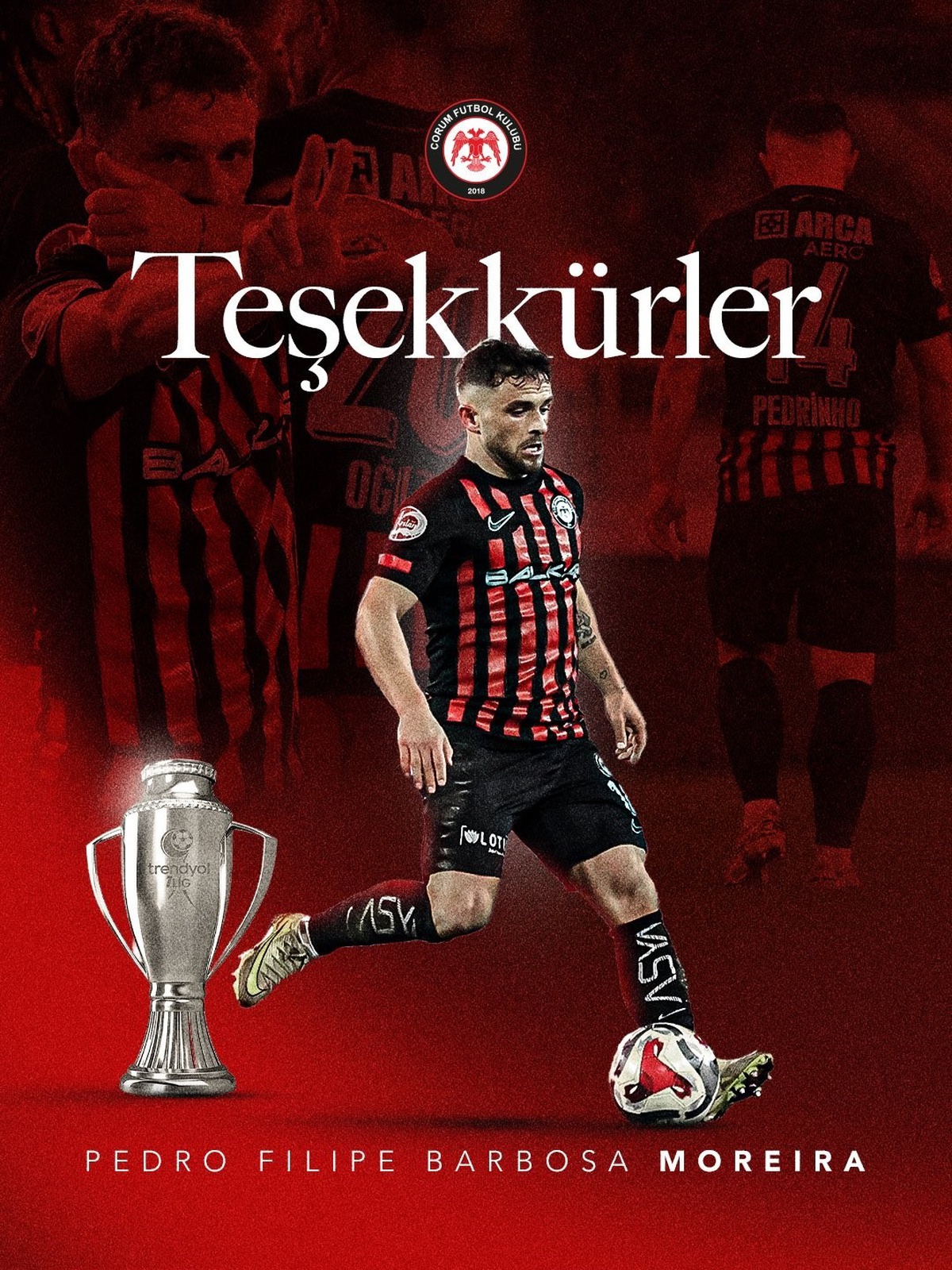Çorum FK, Pedrinho ile Sözleşmesini Feshetti