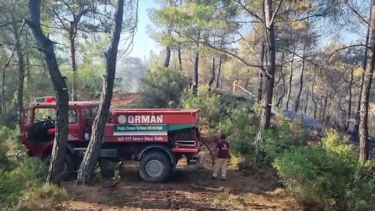 Muğla\'da Yangın Kaynak Makinesinden Çıktı