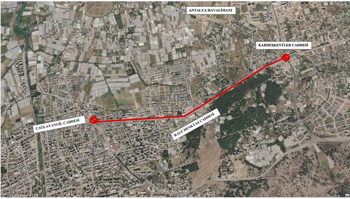 Antalya\'da Rauf Denktaş Caddesi\'nde asfalt mesaisi başlıyor