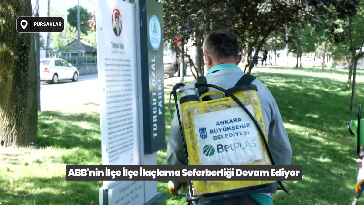 Ankara Büyükşehir Belediyesi’nin ilaçlama seferberliği ilçe ilçe devam ediyor