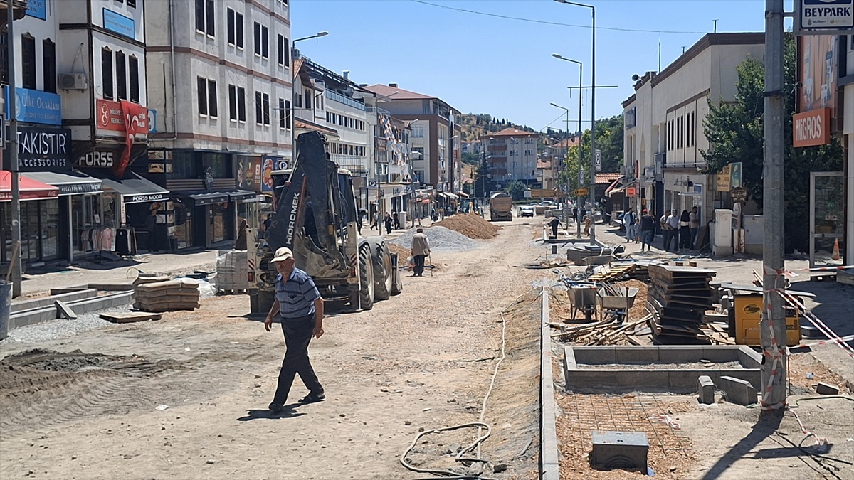 Beypazarı\'nda Cadde Düzenleme Çalışmaları