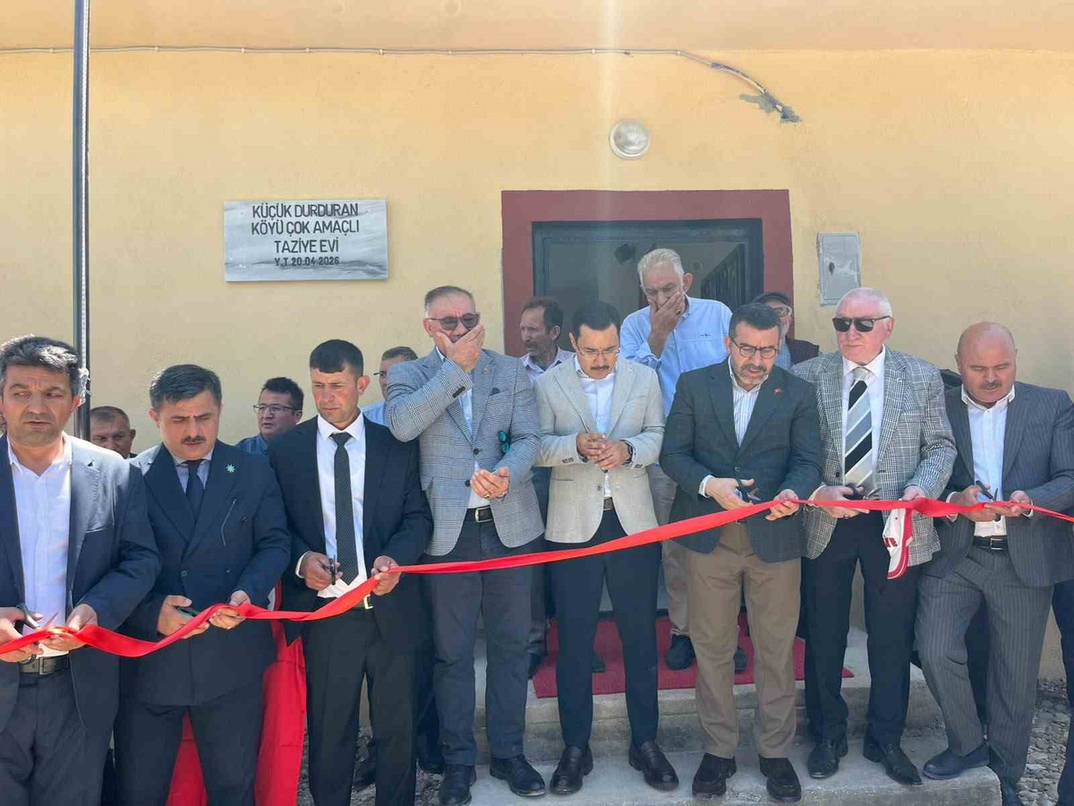 Küçükdurduran Köyü’nde dayanışmanın eseri Taziye Evi hizmete açıldı