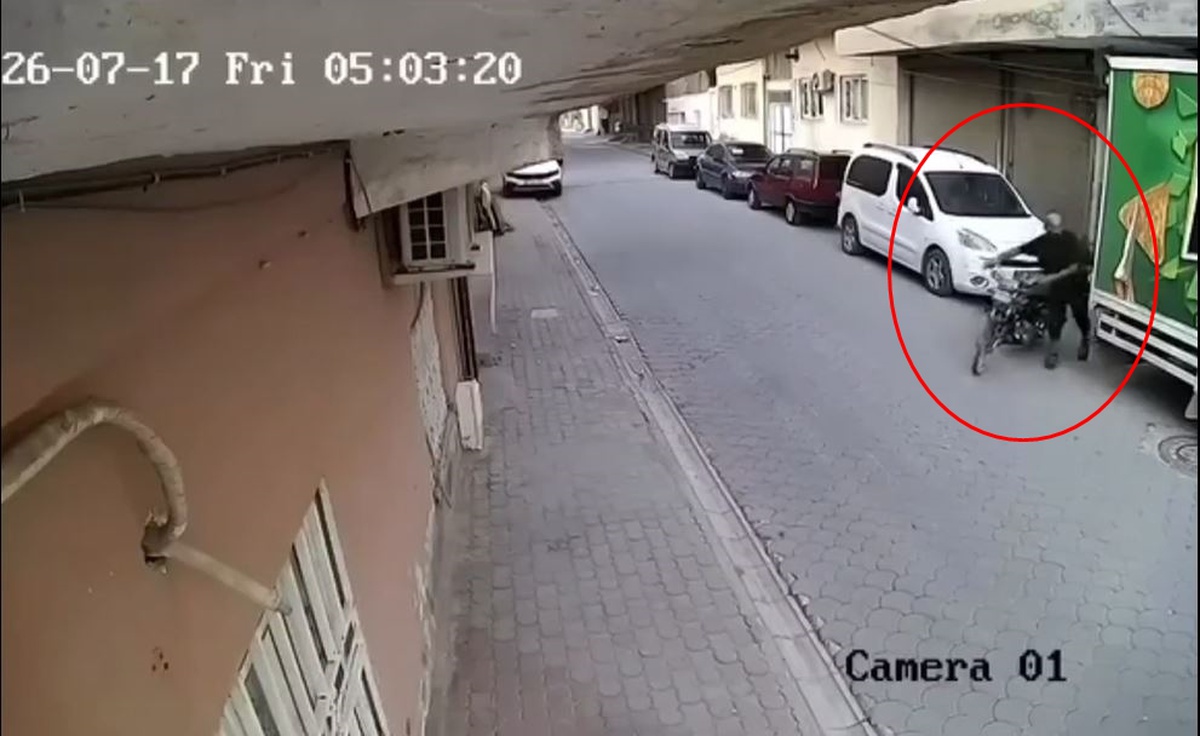 Kızıltepe\'de Motosiklet Hırsızlığı