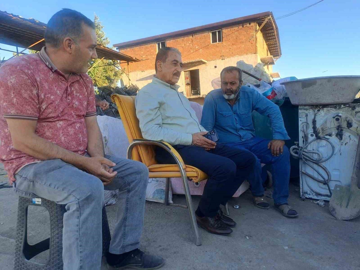 Başkan Keskin, Yangın Mağduru Esnafı Ziyaret Etti